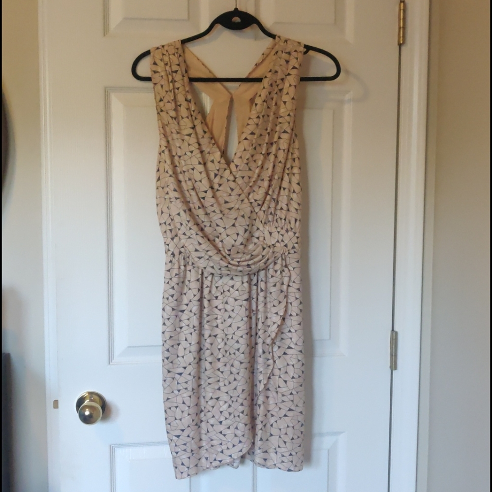 BCBGENERATION Beige Drape Dress